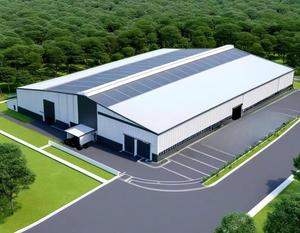 Casa Prefabricada de Acero Ligero de Bajo Costo y Almacén de Estructura Metálica en Venta - Product Image 1