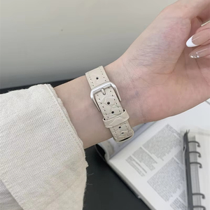 BEEFLYPOWER Correa de Cuero de Lujo con Hebilla de Pin y Diseño Deportivo de 18, 20 y 22 mm para Relojes Serie 11, 10, 8, 9, <span class=keywords><strong>7</strong></span> y SE - Product Image 3