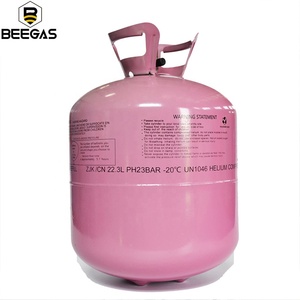 Bouteille d'hélium en acier EC-22 de 5 kg remplie à 99,9 % d'hélium gazeux pour ballons, basse pression - Product Image 5