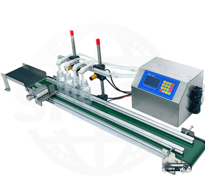เครื่องบรรจุของเหลวอัตโนมัติขนาดเล็กแบบสี่หัวพร้อมสายพานลำเลียง - Product Image 3