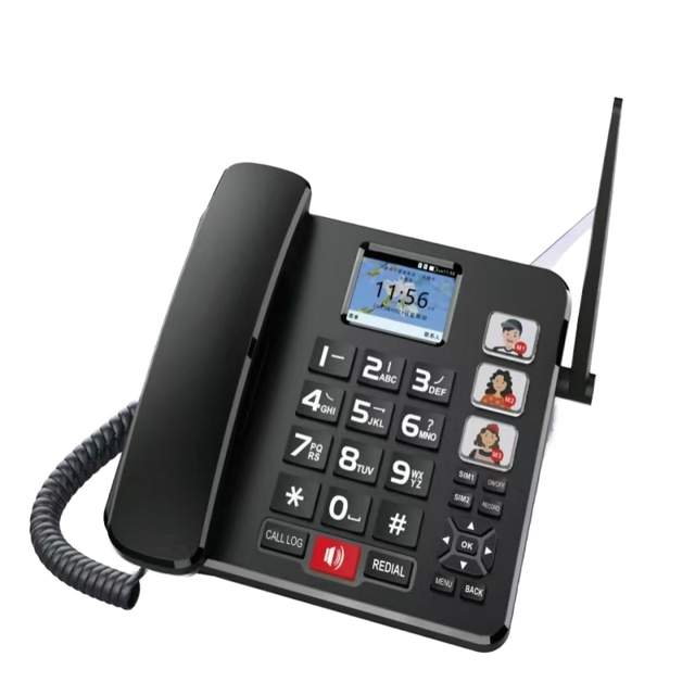 OEM 4G 2G LTE Fixed Wireless Senior Phone with Big Buttons Dual SIM (2 Card) Compatible with 3G/2G Caller ID Display