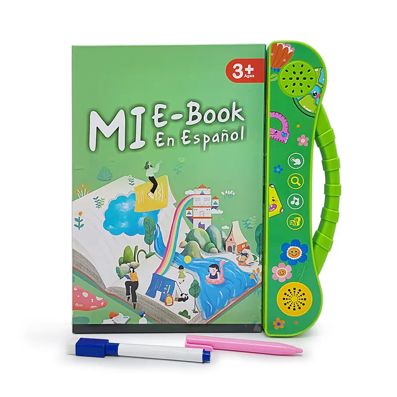 Smart Early kids Learning Machine Spanish cheap Reader talking Pen e-book Display Spanish Mini Ebook For children