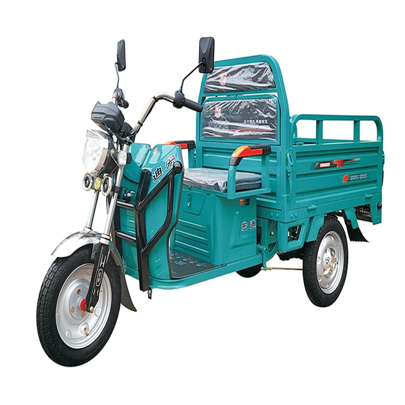 Kargo listrik, 60v 1800w, daya tinggi, tiga roda, kargo listrik, beban berat 650kg, sepeda roda tiga listrik untuk pengiriman pertanian