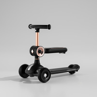 Trottinette 3 en 1 pour enfants avec musique et lumière, trottinette à roulettes lumineuse pour tout-petits et enfants, directement de l'usine