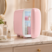 Mini-réfrigérateur de nouvelle conception, réfrigérateur à maquillage 4L pour boissons (6 canettes) et soins de la peau, petit réfrigérateur de beauté