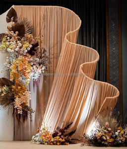 Arco Nuziale in Metallo a Forma di S per Decorazioni di Matrimoni ed Eventi, Supporto per <span class=keywords><strong>Tende</strong></span> e Drappeggi - Product Image 2