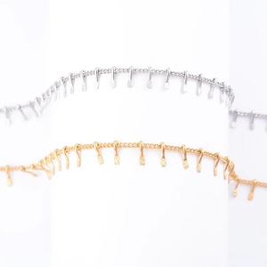 Collier fin gaufré délicat en acier inoxydable, chaîne de maillons pour pull, pour femmes et hommes, accessoires de bijoux pour le cou, pour cadeau DIY - Product Image 6