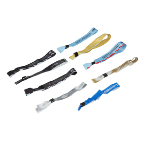 Bracelet en tissu personnalisé de haute qualité pour événements, bracelet jetable coloré pour fêtes et mariages - Product Image 3