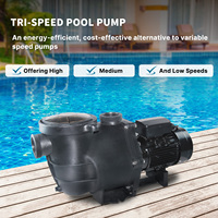 Bomba de Piscina Inteligente de Tres Velocidades Jade J075012MS de 1100W, 220V 50Hz WEF 4.9, Certificación ETL CE, Ultra Silenciosa, 2 Pulgadas, para Piscina y Spa