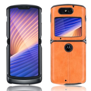 Funda de teléfono de cuero PU de sutura para <span class=keywords><strong>Motorola</strong></span> Moto <span class=keywords><strong>Razr</strong></span> 5G <span class=keywords><strong>2022</strong></span> y 2020 6,2 "fundas Retro duro mate contraportada Capa Funda - Product Image 6