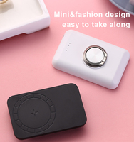 Nouveau produit Mini Smart 2 en 1 Portable 5000mAh lampe affichage chargeur de téléphone portable 5W/15W magnétique sans fil batterie externe avec support