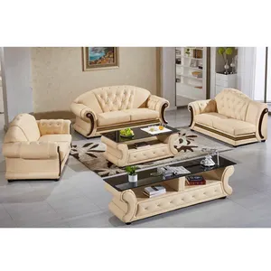 Suécia popular clássico couro seccionais conjunto sofá