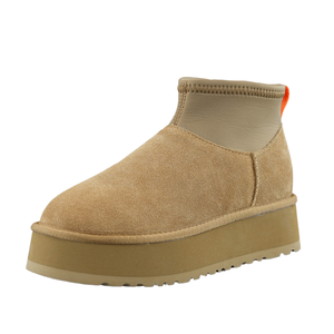 <span class=keywords><strong>Botas</strong></span> Clásicas de Invierno para Mujer, con Estampado de Leopardo, Forro de Piel de Oveja, de Cuero Vacuno Genuino, Planas/Gruesas, Estilo Slip-On - Product Image 1