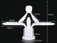 Bouchons muraux d'avion en plastique Pe 6mm 7mm 8mm 12mm 14mm avec vis