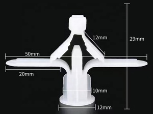 6mm 7mm 8mm 12mm 14mm tappi a parete per aerei in plastica Pe con viti - Product Image 2