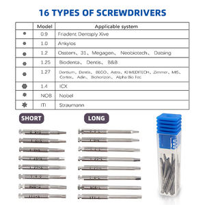 Dentista strumenti chiave dinamometrica manipolo cricchetto impianto dentale chiusura testa Handpiece con 16 pz trapani per clinica odontoiatrica 5-35n. Cm - Product Image 5