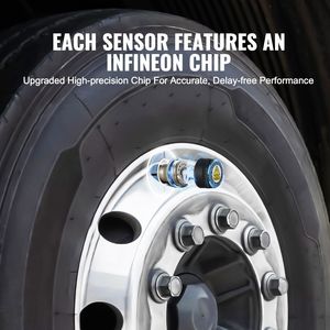 Db bán buôn thời gian thực không dây kỹ thuật số hệ thống <span class=keywords><strong>TPMS</strong></span> 6 cảm biến <span class=keywords><strong>RV</strong></span> giám sát áp suất lốp cho xe ô tô và xe - Product Image 5