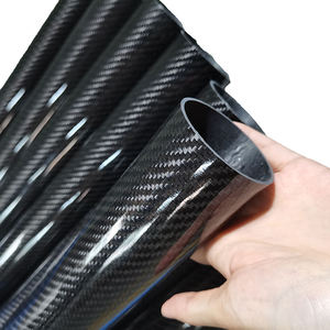 Tubo de Fibra de Carbono con Textura Tejida 3K, Accesorio Ligero para Equipos Deportivos y Productos de Drones - Product Image 1
