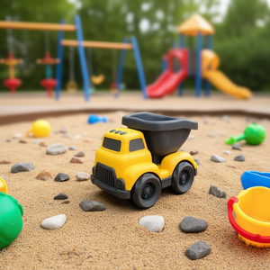 Kids Mini Dump Truck Toy Plastic Hauling Construction Vehicle for Sandbox <b>Play</b> - Product Image 3