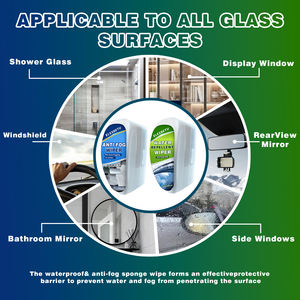 Kit de nettoyage de pare-brise automobile professionnel, traitement anti-buée hydrophobe, brosse en plastique, aucun diluant requis pour un résultat ultime - Product Image 4