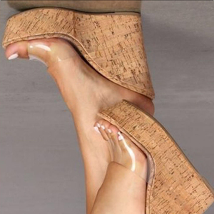 2024 European and American New Versatile Cool Fruit Transparent High Heel <b>Sandals</b> A60-33 Size 35-42 - Product Image 1