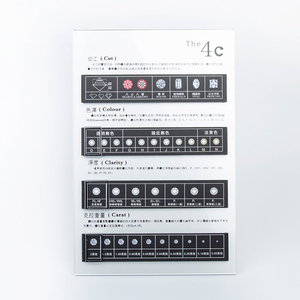 Bảng Quảng Cáo Acrylic Với Giá Đỡ Thở Dài Cho Công Cụ Tiếp Thị Phân Loại Cắt Kim Cương Lỏng 4C - Product Image 3