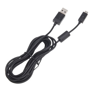 Đen 2.75m dài <span class=keywords><strong>Micro</strong></span> <span class=keywords><strong>USB</strong></span> sạc cáp sạc cho Sony PlayStation <span class=keywords><strong>PS4</strong></span> Xbox một bộ điều khiển trò chơi chơi dây điện - Product Image 4