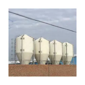 Fabricantes chineses Fiberglass Silos Silo De Armazenamento Em Pó Poultry Farm Silo