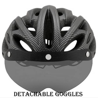 Avec feu arrière amovible pare-soleil amovible vtt vélo de route hommes femmes casques de cyclisme pour adultes