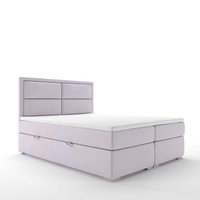 PZCN HOME Boxspringbett mit Samt-Leinenstoff, Doppelbett, Queen-Size oder King-Size, und Gasfeder-Stauraum
