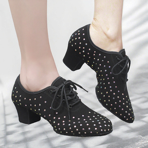 Zapatos de Baile de Tango Modernos para Mujer, Jazz Latino y Salón de Baile, Salsa para Profesores, Entrenamiento, Forro de Malla, Jazz para Adultos - Product Image 3