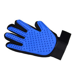 الأكثر مبيعًا 2 في 1 خمسة أصابع سيليكون لإزالة شعر القطط الأليفة ، قفازات فرشاة استحمام لإزالة الشعر وإزالة التقطيع ، لاستخدام الحمام - Product Image 5