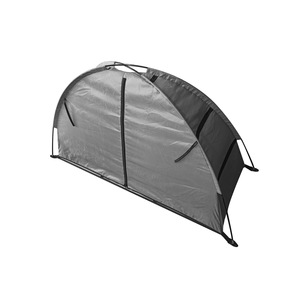 Estante para zapatos para acampar al aire libre, carpa plegable de 128x55x75cm, armario de almacenamiento con 9 compartimentos, gris, marrón, tres capas, resistente al agua - Product Image 4