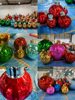 2025 Tendance Géant Flottant Sphère Miroir Boule 2025 Globos De Fiesta Gonflable Brillant Boule Orbz Décoration pour les Événements De Mariage