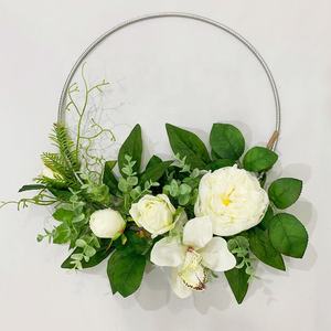 Une couronne de fleurs pivoines artificielles de haute qualité, 2020 m, pour un mariage, une couronne de pivoine, pour une décoration de maison - Product Image 2