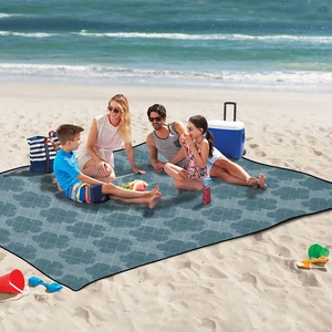 60X80in Washable Travel <b>Beach</b> <b>Blanket</b> Camping Mat Picnic <b>Blanket</b> Custom Hawaii Hibiscus Travel Foldable Outdoor Handbag - Product Image 6