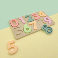 Planche d'équilibre numérique 3D en silicone, jouet éducatif de puzzle pour enfants, jeux amusants avec des chiffres