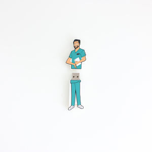 ओएम अनुकूलित नरम pvc सामग्री लोग महिला/पुरुष/लड़की/छात्र/शिक्षक/डॉक्टर/छात्र/शिक्षक/नर्स/डॉक्टर यूएसबी फ्लैश ड्राइव 2.0 हाई स्पीड 8 जीबी 16 जीबी - Product Image 3