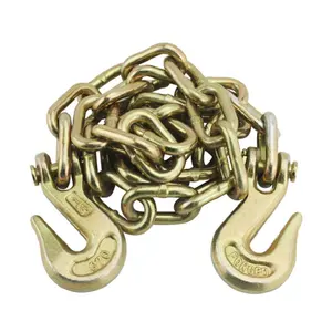 Heavy Duty G70 Truck Chain Trailer Chain With Clevis Grab Hooks For Cargo Control