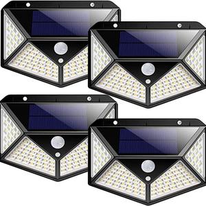 人感センサー付きソーラーウォールライト 屋外防水街路灯 セキュリティランプ IP65 ガーデン用 バッテリー電源 - Product Image 1