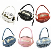 Tas Tote NFL Custom, Pesona Sepak Bola yang Dipersonalisasi, Tas Pesta Stylish, Tas Selempang, Tas Tote Sepak Bola, Dompet Kulit PU