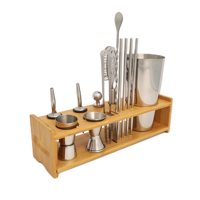 Kit de barman JQ support de shaker à cocktail support d'outils de bar stockage d'outils de barman pour le mélange de boissons de restaurant à domicile