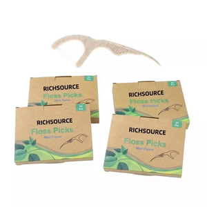 Paquet personnalisé à saveurs variées Richsources Pics à fil dentaire biodégradable zéro déchet pour usage familial - Product Image 5