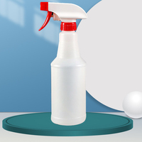Bouteille de pulvérisation à gâchette en HDPE vide de couleur naturelle 500ml 750ml 1000ml 32oz avec vaporisateur à gâchette 28/400 pour jardin