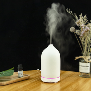 YX-TC202 <b>Ceramic</b> Aroma <b>Diffuser</b> 100Ml Ultrasonic Essential Oil Humidifier With Timer For Home Office Use - Product Image 5