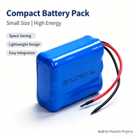 Batterie lithium-ion rechargeable personnalisée ODM&OEM 18650 3s2p 10.8V 11.1V 12V 18V 24V 4AH 5200mAh pour éclairage LED