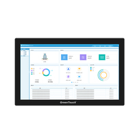 18.5 "moniteur tactile de bureau 10 points Multi-Touch AG large plage de températures faible latence petits panneaux de commande