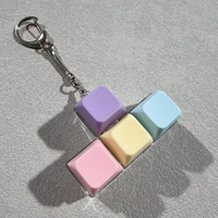 En gros, Porte-clés mécanique LED avec touches de clavier, Fidget Clicker, Anti-stress, Décompression, Jouets à touches de machine à écrire