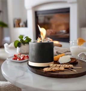 Wholesale Modern Mini <strong>Table</strong> <strong>Top</strong> Portable Bio Ethanol <strong>Fire</strong> Pit BBQ Party Ready Cement <strong>Fire</strong> <strong>Bowl</strong> - Product Image 4