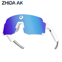 Lunettes Intelligentes IA pour Cyclisme en Extérieur avec Caméra 8MP, Enregistrement Vidéo, Photographie, Écoute Musicale et Appels Bluetooth